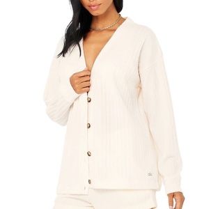 NWT ALO Ribbed Take Comfort Cardigan 🤍